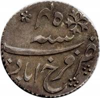 (№1820km73) Монета Индия 1820 год frac14; Rupee (Шах Алам II в)