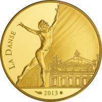 (№2013km2096) Монета Франция 2013 год 50 Euro (Рудольф Нуреев)