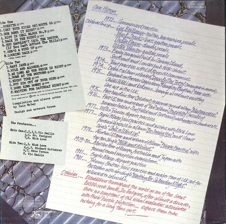 Пластинка виниловая , Casebook Liberty 300 мм. (Сост. отл.)