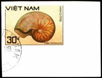 (1988-077a) Марка Вьетнам "Наутилус"  Без перфорации  Раковины молюсков III Θ