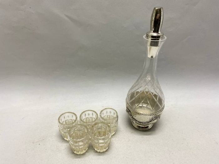 Графин + 5 стопок, стекло