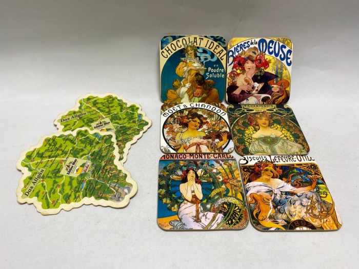 Подставка под горячее + подставки под пиво