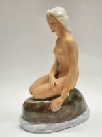 Фарфоровая статуэтка Русалочка Германия 1930-е Wagner & Apel Вагнер и Апель винтаж