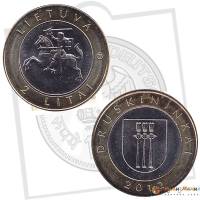 (2012) Монета Литва 2012 год 2 лита "Друскининкай"  Биметалл  UNC
