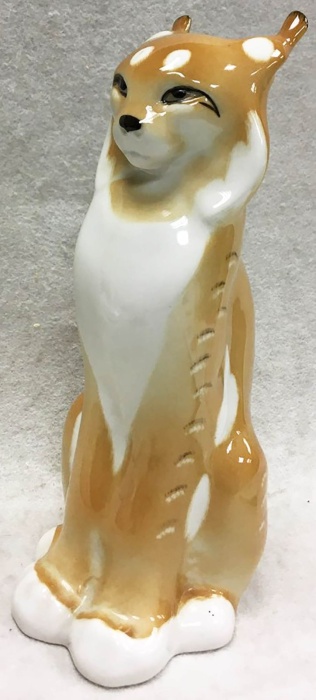 Статуэтка &quot;Рысь&quot;, ЛФЗ (сост. на фото)