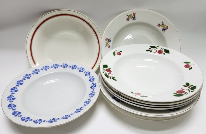 Тарелки суповые 11 шт большие разные СССР