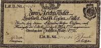 (№1772P-S607) Банкнота Германия 1772 год "2 Reichsthaler"