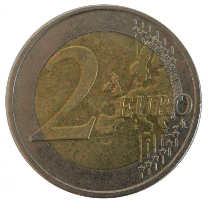 (2010) Монета Германия 2010 год 2 евро  2. Новая карта ЕС. Двор D  VF