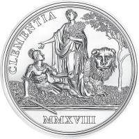 (041) Монета Австрия 2018 год 20 евро "Милосердие и вера" 2. Ag 925, 22,42 г  PROOF