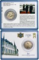 (020) Монета Люксембург 2016 год 2 евро "50 лет мосту Шарлотты"  Биметалл  Буклет