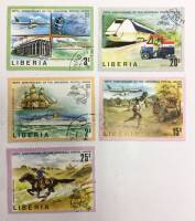 (--) Набор марок Либерия "5 шт."  Гашёные  , III Θ