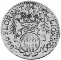 (№1665km40) Монета Монако 1665 год 5 Sols (Людовик I)