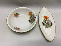 Салатник и селедочница Дулево