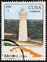 (1980-065) Марка Куба "Ронкали, Сан-Антонио"    Маяки III Θ