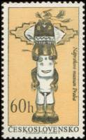 (1966-043) Марка Чехословакия "Добрый дух "    Выставка "Индейцы Северной Америки", Прага I Θ