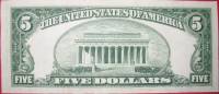 () Банкнота США 1953 год 5  ""   UNC
