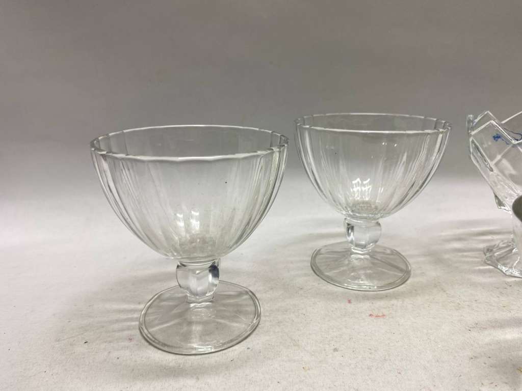 Креманки стекло, разной формы, 5 шт