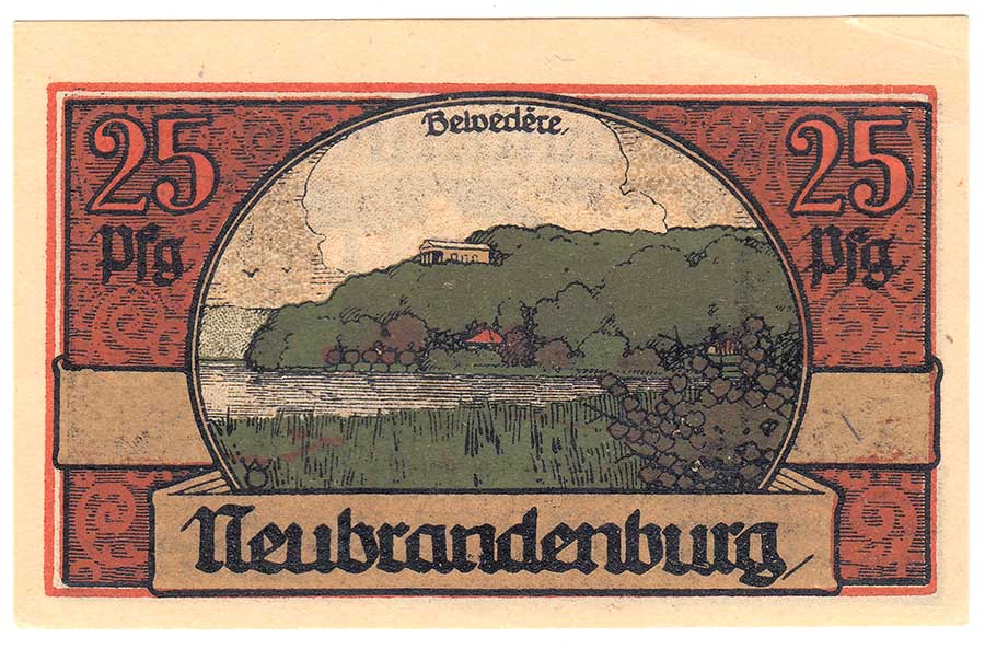 () Банкнота Германия (Веймар) 1921 год 0,25  &quot;&quot;   VF