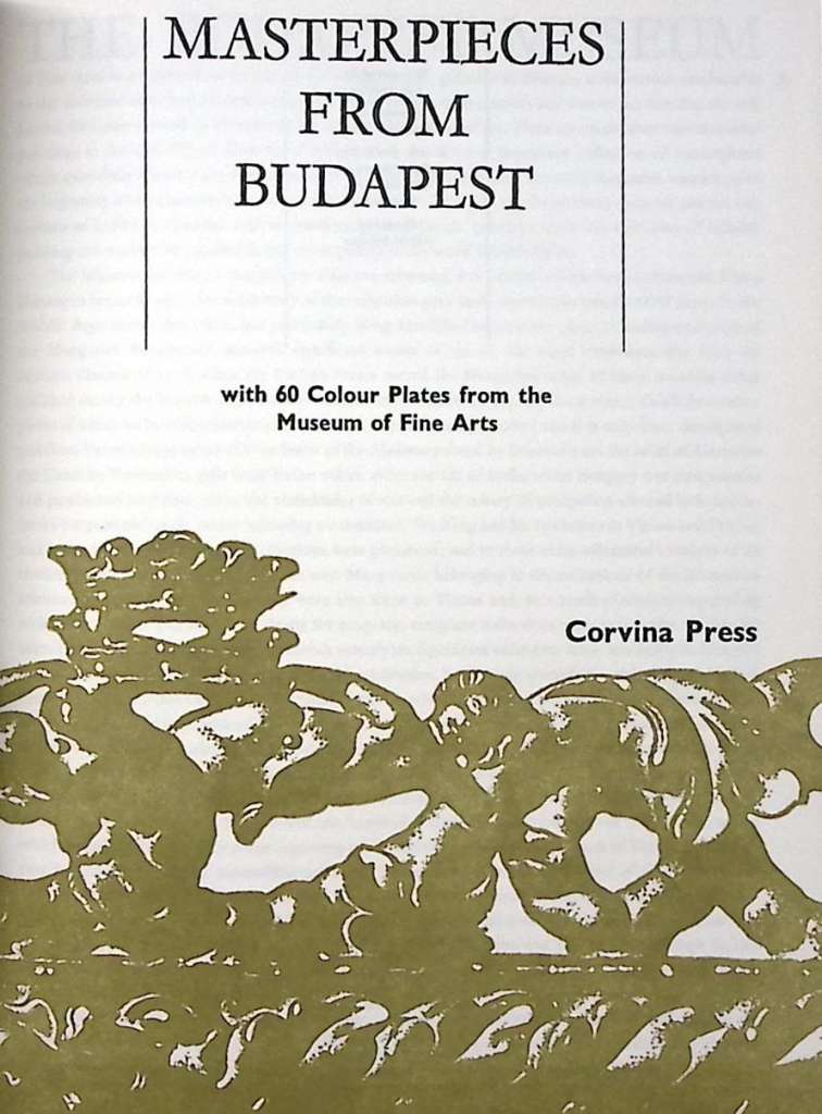Книга &quot;Masterpieces from Budapest&quot; 1970 , Будапешт Твёрд обл + суперобл 141 с. С цв илл