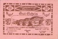 (№1920) Банкнота Австрия 1920 год "20 Heller"