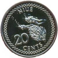 (№2009km195) Монета Ниуэ 2009 год 20 Cents