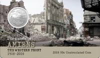 (2018) Монета Австралия 2018 год 50 центов "Битва при Амьене"  Медь-Никель  Буклет