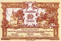 (№1920) Банкнота Австрия 1920 год "50 Heller"