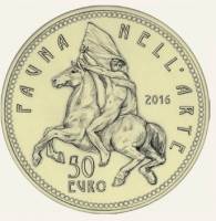 (№2016) Монета Италия 2016 год 50 Euro