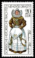 (1977-013) Марка Германия (ГДР) "Баутцен"    Сорбийские костюмы III Θ