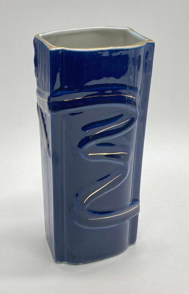 Ваза, Кобальт, позолота, Бронницы Возрождение