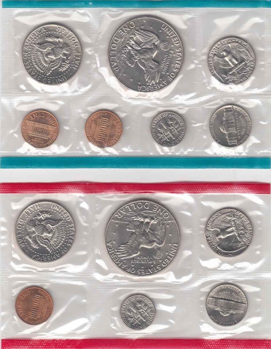 (1974pds, 13 м.) Набор США 1974 год   UNC