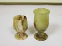 Рюмки подсвечники 2 штуки 7,5 и 5,5 см оникс