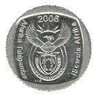 () Монета ЮАР (Южная Африка) 2006 год 1  ""   Медь, покрытая Некелем  UNC