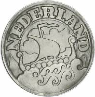 (№1941km174) Монета Нидерланды 1941 год 25 Cents (Цинкен kwartje)