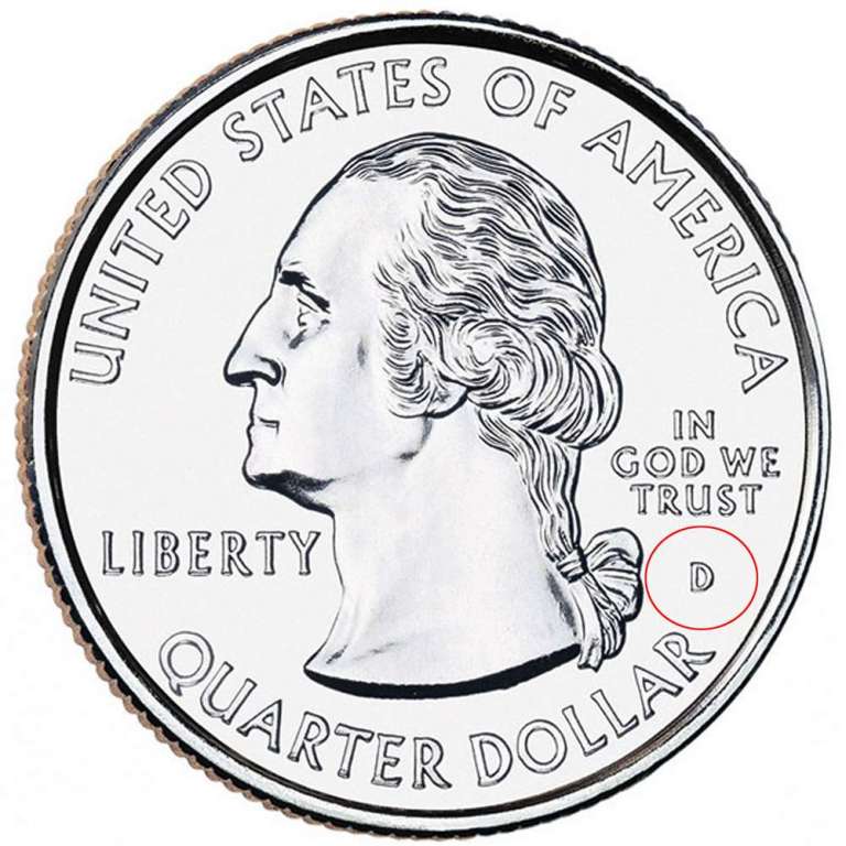 027d Монета США 2015 год 25 центов Кисачи  Медь-Никель  UNC