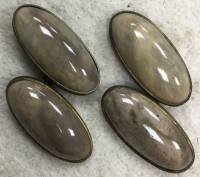 Запонки с камнем (сост. на фото)