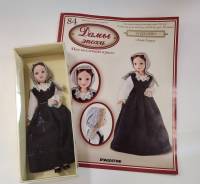 Кукла фарфор Дамы эпохи 84 Эстер Грин с журналом