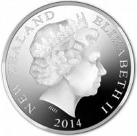 (№2014km375) Монета Новая Зеландия 2014 год 1 Dollar (Маори Арт - Kotahi Тара)