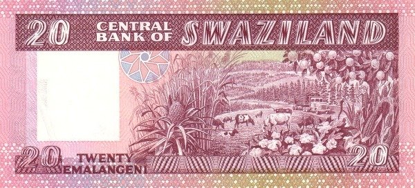  Банкнота Свазиленд 1981 год 20     UNC