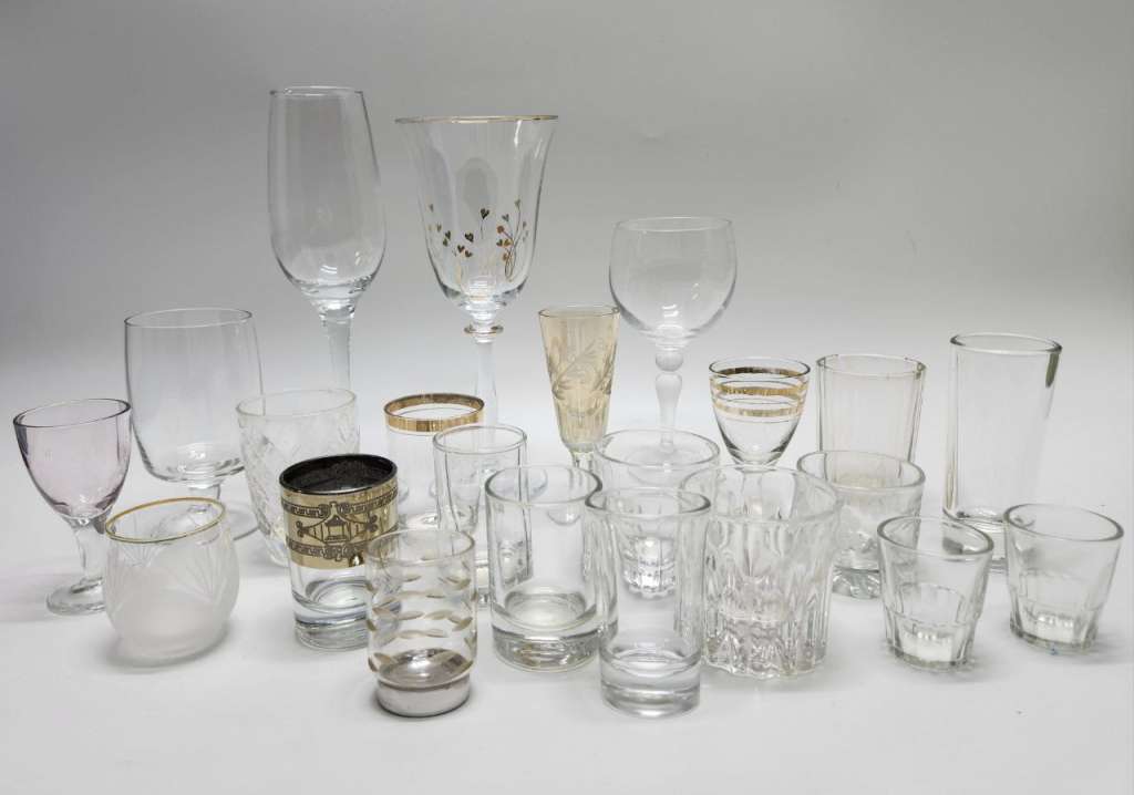 Бокалы рюмки стопки разные 21 штука