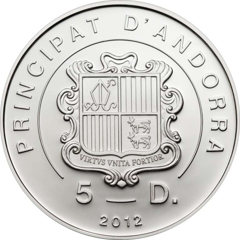 () Монета Андорра 2012 год 5  &quot;&quot;    AU