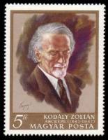 (1968-018) Марка Венгрия "Золтан Кодай" ,  III O