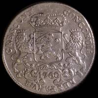 (№1742km127) Монета Нидерланды 1742 год 1 Ducaton (Серебряный Всадник - 60 Stuyver)