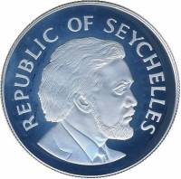 () Монета Сейшельские острова 1976 год 10 рупий ""  Биметалл (Серебро - Ниобиум)  UNC