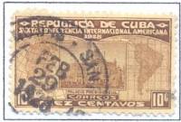 (№62) Марка Куба 1928 год "Президентский Дворец", Негашеная