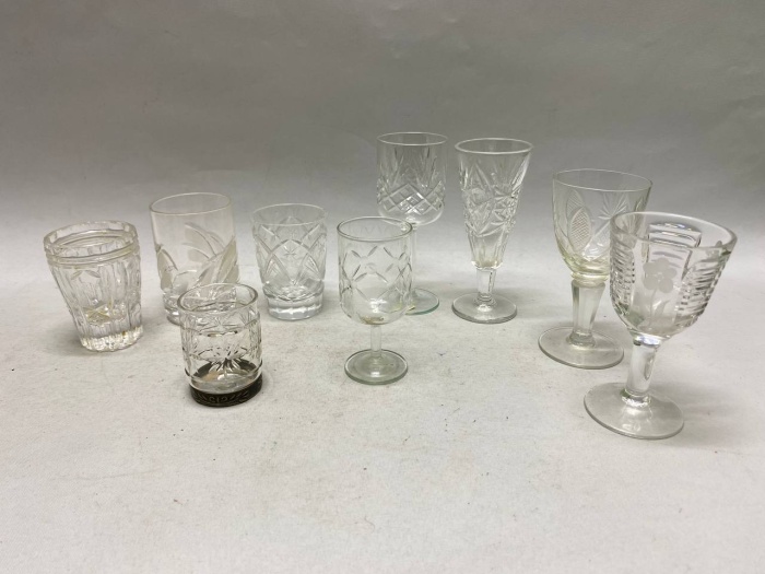Рюмки стопки хрусталь 9 шт