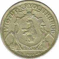 (№1922kmTn47) Монета Гренладия 1922 год 50 Oslash;re (Ivigtut Добыча Криолита)