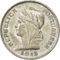(№1915km563) Монета Португалия 1915 год 10 Centavos