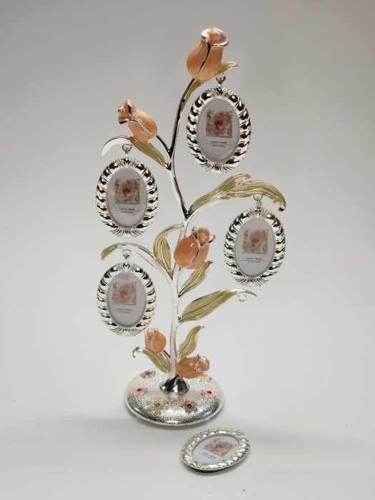 Рамка для 5 фото Цветок дерево семейная родословая (1 крепеж отсутствует)