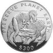 () Монета Либерия 1993 год 3000  ""   Биметалл (Серебро - Ниобиум)  UNC